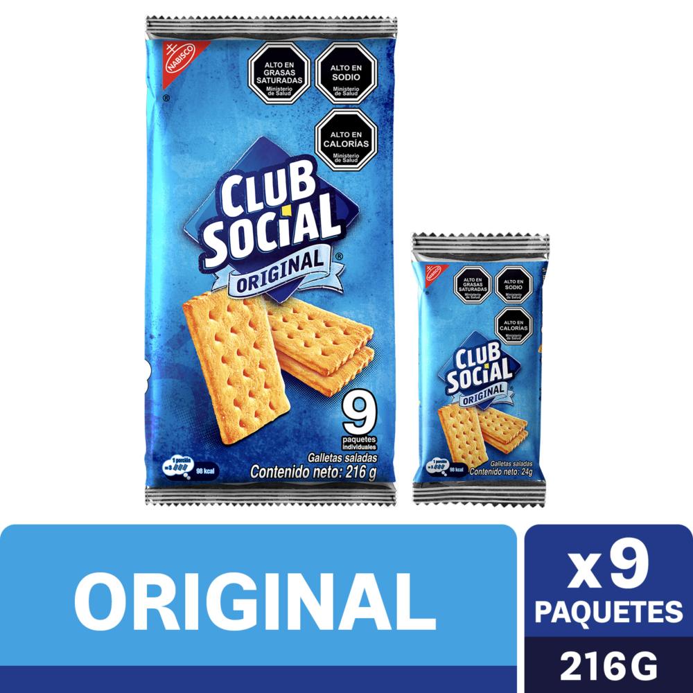 Galleta salada club social original 216 g