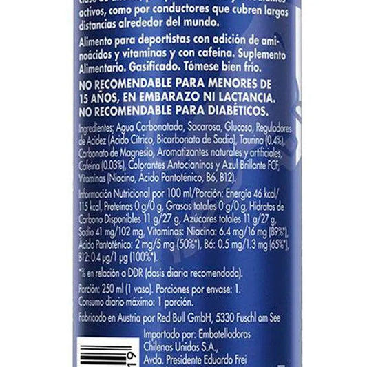 Bebida Energética Red Bull Arándanos 250 ml