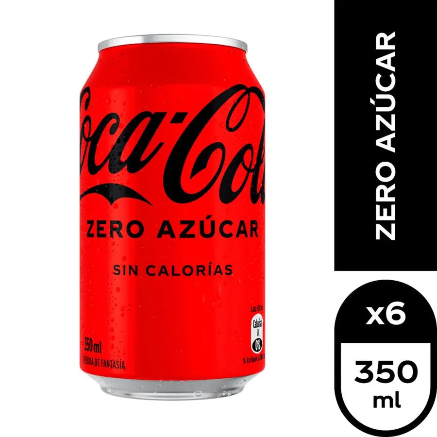 Bebida Coca-Cola Zero Lata 350 cc