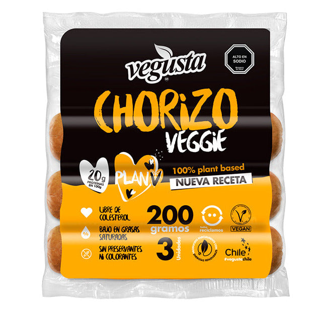 Chorizo Vegano Vegusta 200 Gr.
