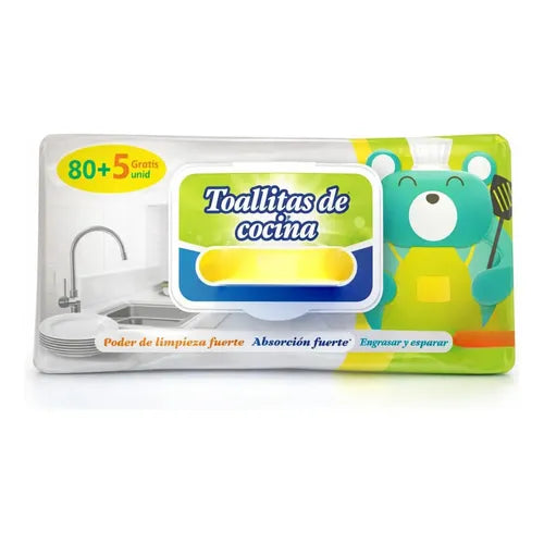 Toallitas de Cocina CLEANSO 80 Unidades + 10 gratis
