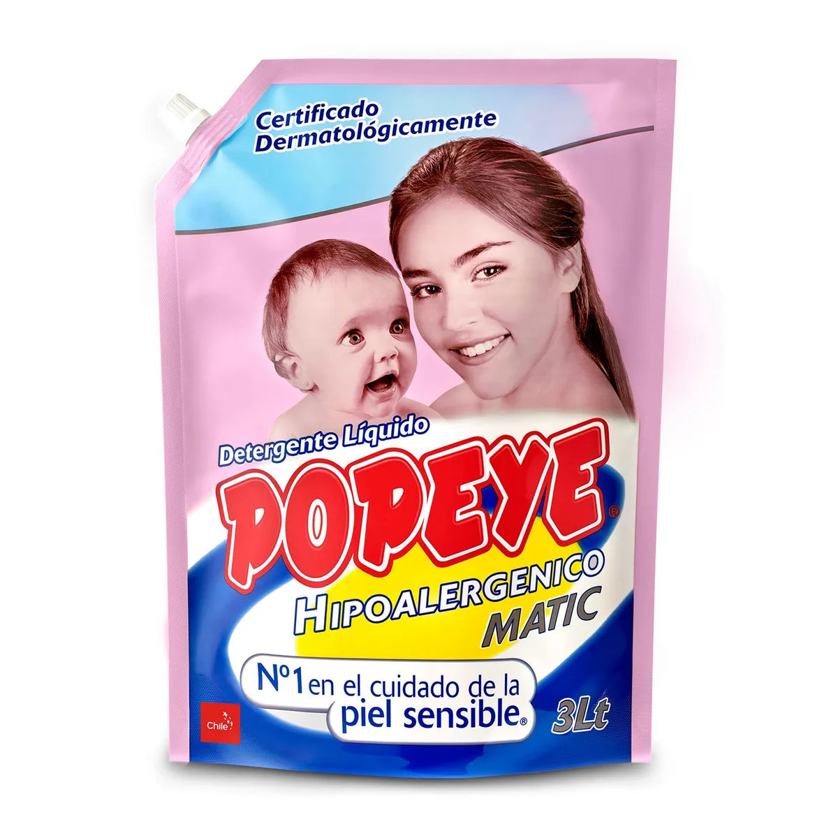 POPEYE Detergente Líquido Hipoalergénico 3 Lt.