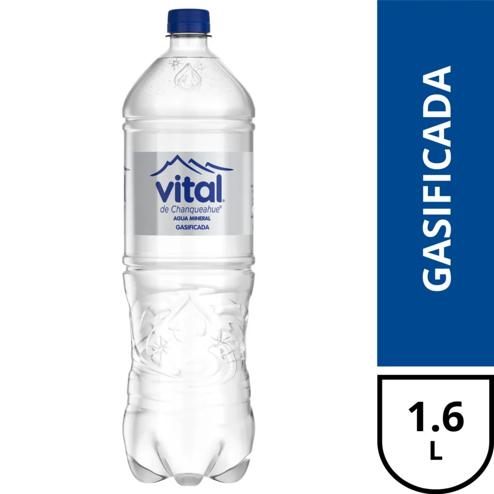 Agua mineral Vital con gas 1.6 L