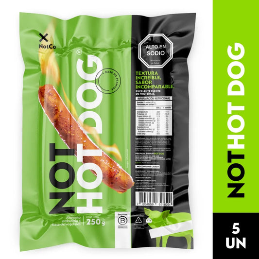 Salchicha vegetal NOT Hotdog 250 gr