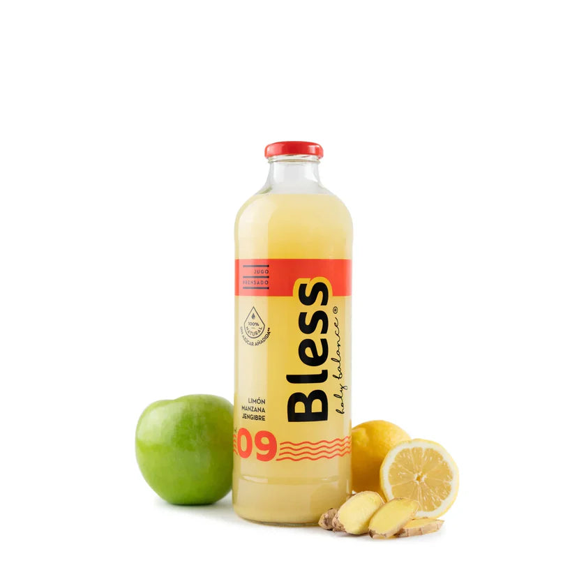 Jugo BLESS 09 Limón, manzana y jengibre - 1 Lt.