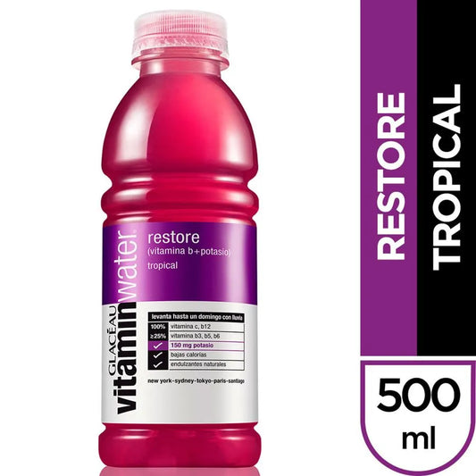 Agua Saborizada Vitamin Water Restore 500 cc