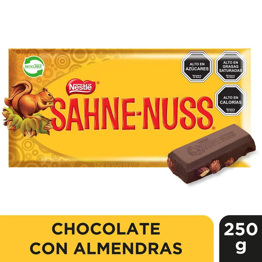 Chocolate Sahne Nuss Barra 250 g.
