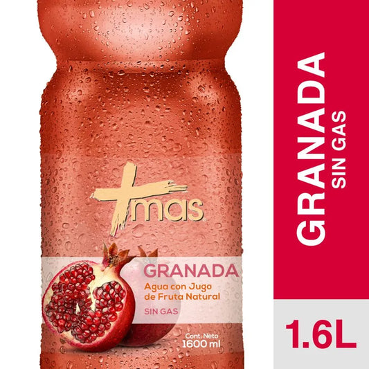 Agua Saborizada +Mas Granada Sin Gas 1.6 L
