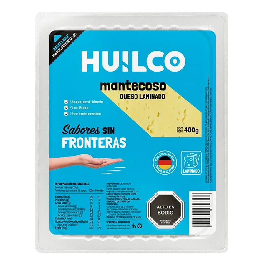 Queso Mantecoso Huilco Laminado 400 g