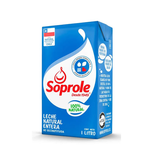 Leche Soprole Entera Natural 1 Lt.