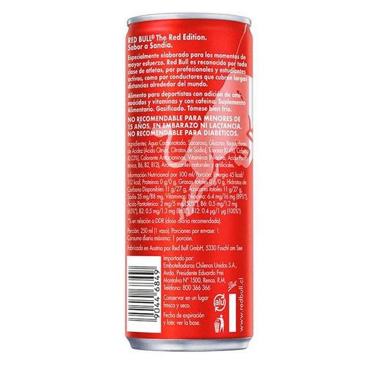 Bebida Energética Red Bull Sandía 250 ml.