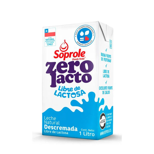 Leche Soprole ZERO LACTO Descremada 1 Lt.