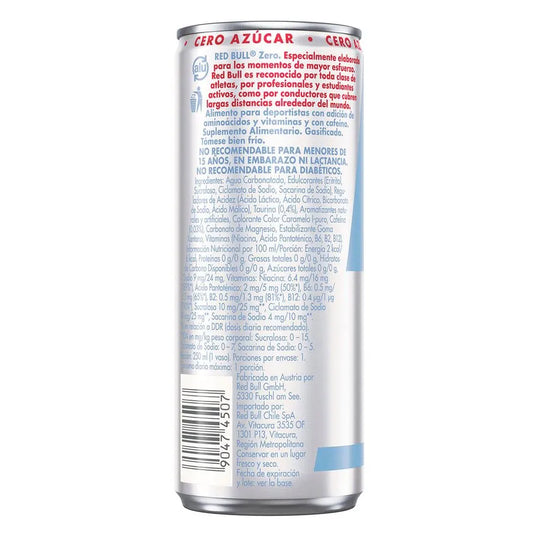 Bebida Energética Red Bull Zero 250 ml