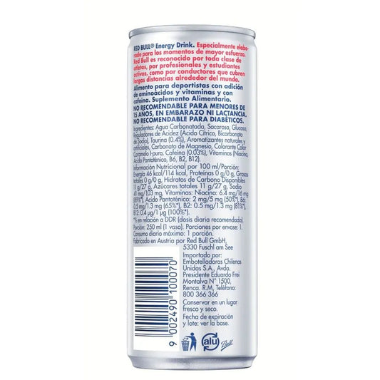 Bebida Energética Red Bull 250 ml