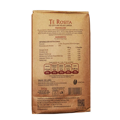 Te Negro Ceylan Rosita 250 gramos