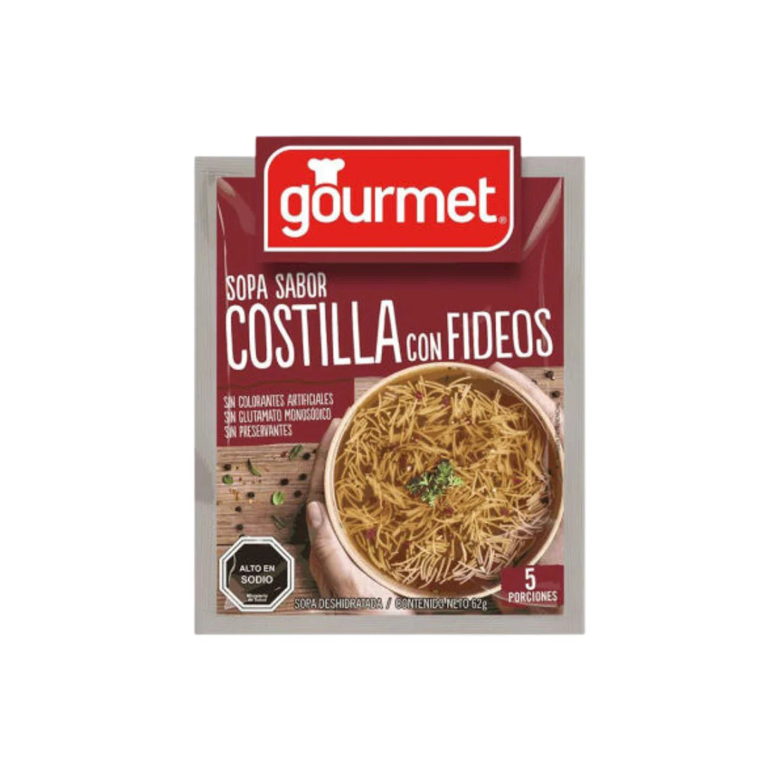 Sopa Sabor Costilla Con Fideos Gourmet 62g