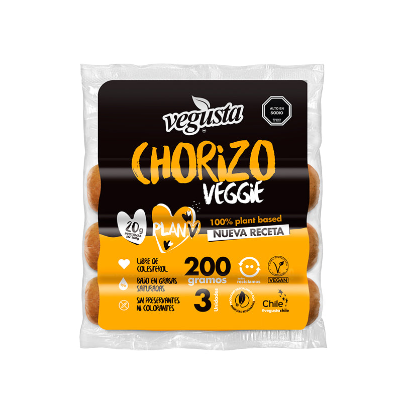 Chorizo Vegano Vegusta 200 Gr.