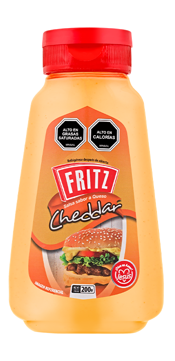 Salsa Fritz Queso Cheddar 250 gr.