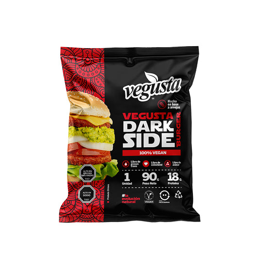 Hamburguesa Dark Side Vegusta 90 gr.