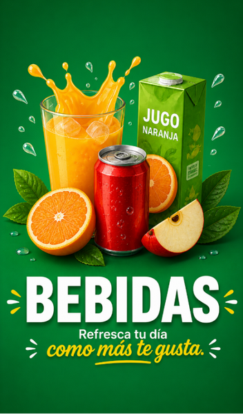 JUGOS, AGUAS y BEBIDAS