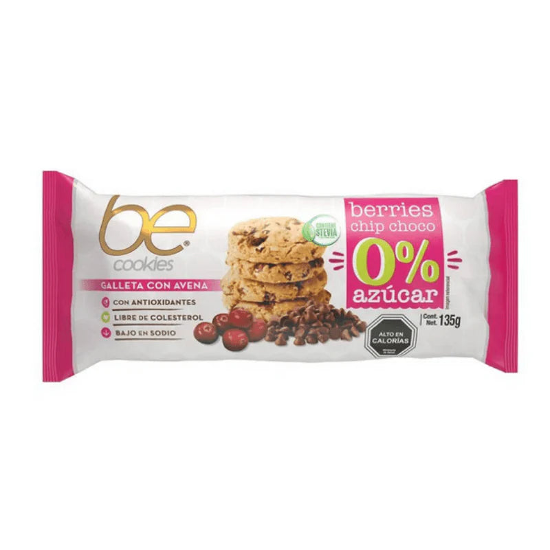 Galletas de avena Berries Chip Coco sin azúcar 135 g