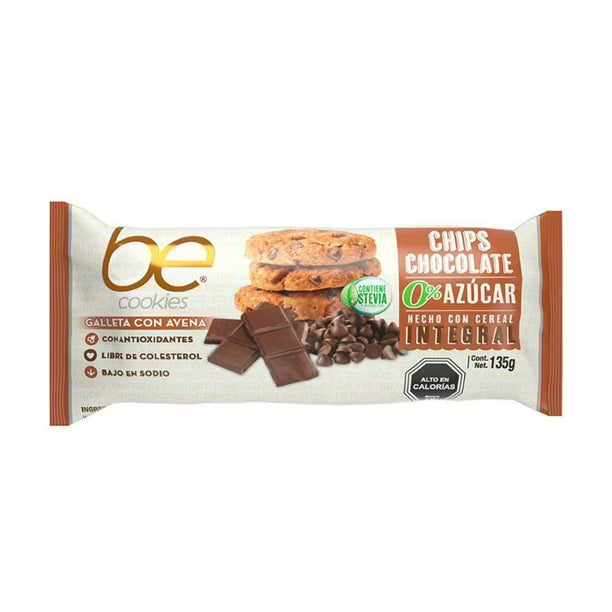 Galleta chips sabor Chocolate 0% azúcar 135 g