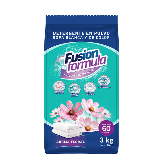Detergente en Polvo Floral Premium 3kg