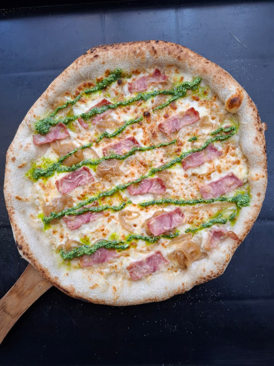 PIZZA Sabor TOCINO PESTO - Maestro de la Pizza